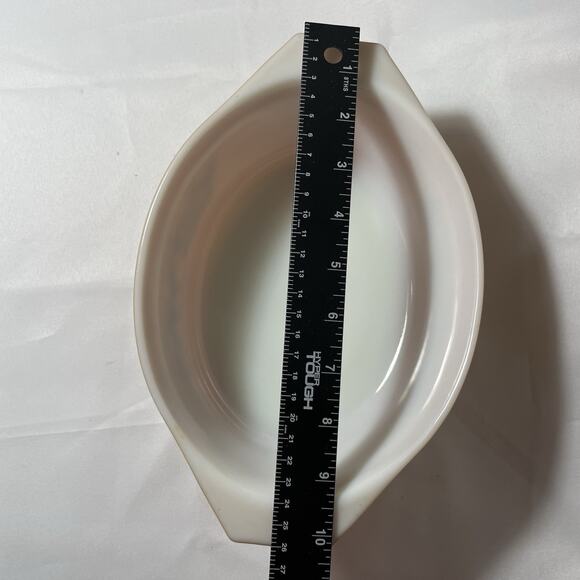 Vintage Pyrex Old Orchard 1970's 043 1 1/2 QT Oval Casserole Dish Burnt Orange - Picture 4 of 8